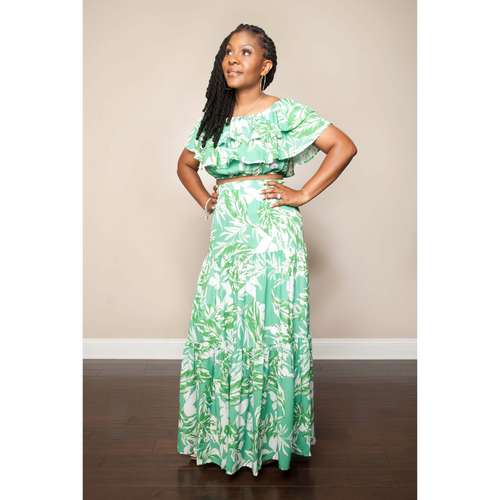 Beauty and Style Floral Maxi Set