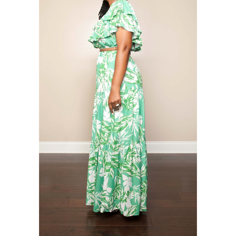 Beauty and Style Floral Maxi Set