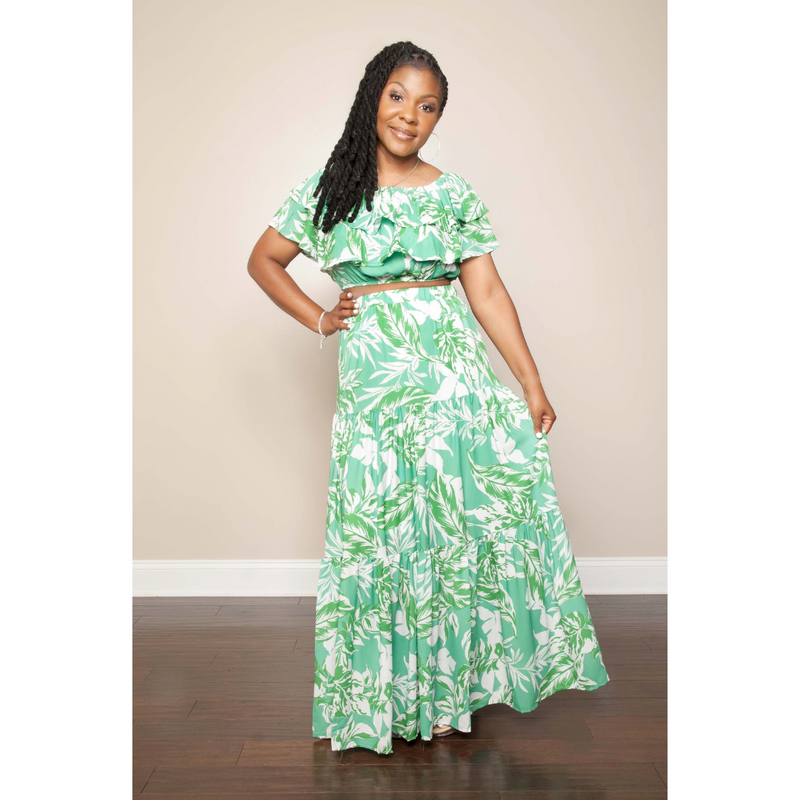 Beauty and Style Floral Maxi Set