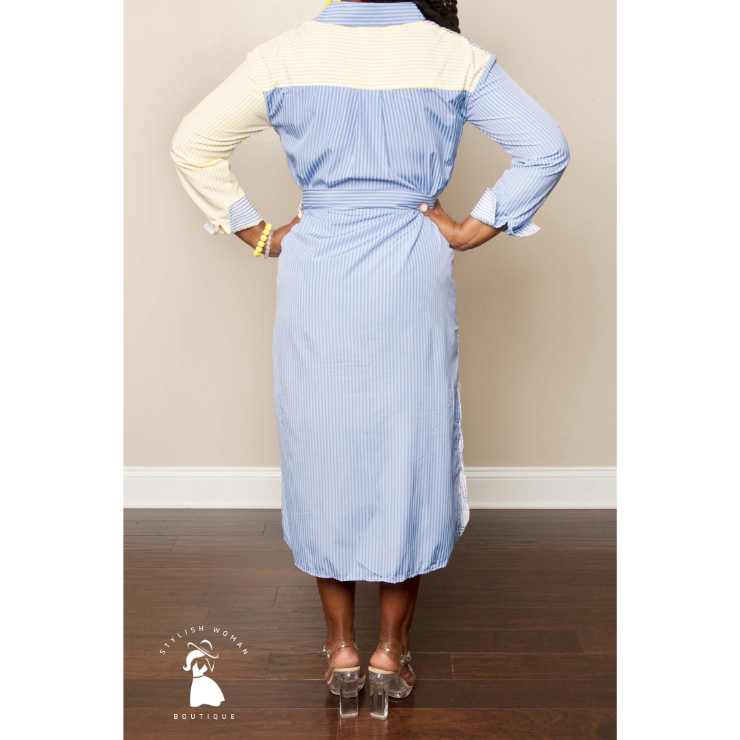 multi coloured striped shirt dress NEW IN!, PRODUCT NAME-MULTI COLORED STRIPE WRAP SHIRT DRESS , SIZE 16/18, PRICE-66,000, AVAILABLE IN-STORE & ONLINE, HOW TO SHOP -, - WEBSITE- www.debrasgrace.com, - BRICK STORE