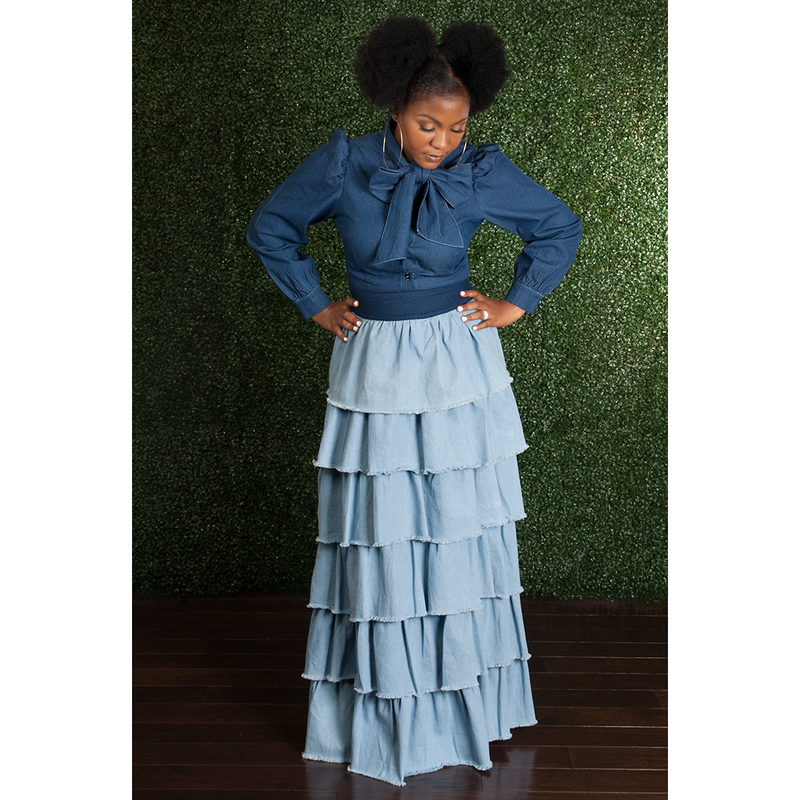 Layers for Days Denim Skirt The Stylish Woman Boutique