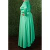 Glamorous Green Maxi Skirt Set (Plus)