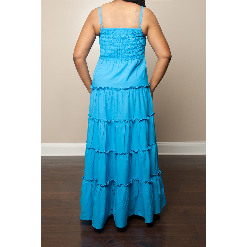 Deep Sky Maxi Dress The Stylish Woman Boutique Deep Sky Maxi Dress The Stylish Woman Boutique
