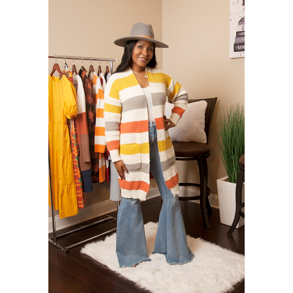 Multi deals colored cardigan