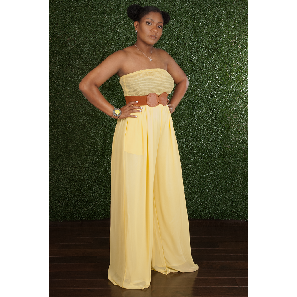 Sway and Slay Yellow Jumpsuit The Stylish Woman Boutique