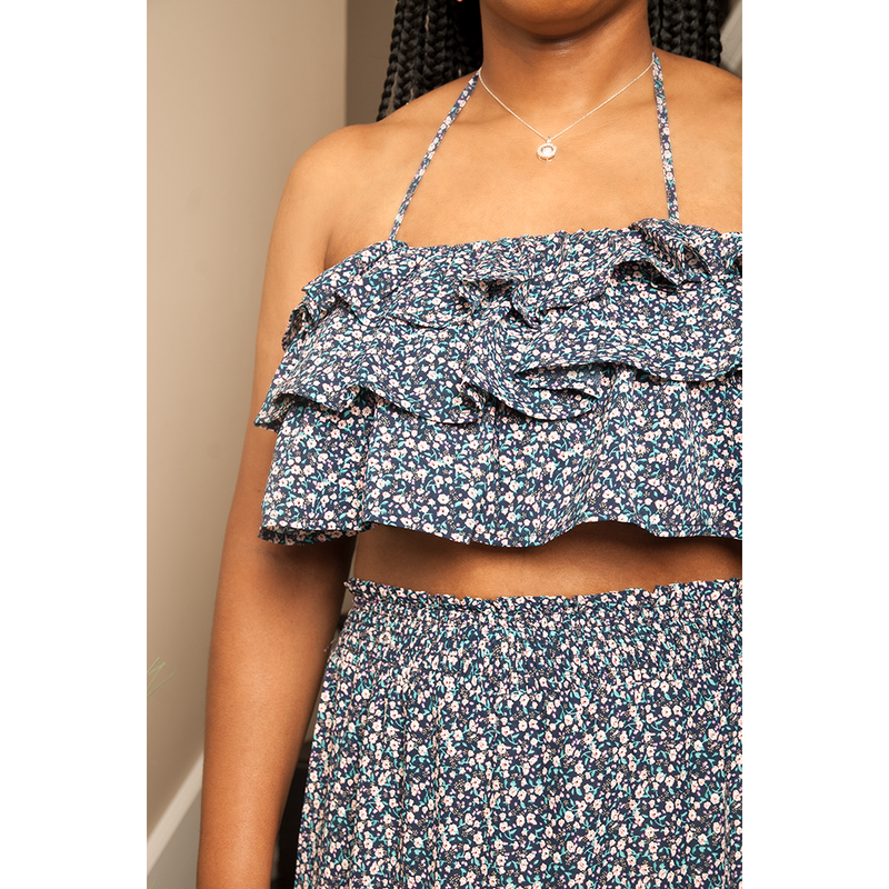 Take Me Away Floral Maxi Skirt Set